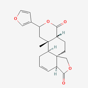 molecular formula C20H22O5 B1681414 (1S,4S,7R,9R,10R,14R)-7-(furan-3-yl)-9-methyl-6,16-dioxatetracyclo[8.7.0.01,14.04,9]heptadec-12-ene-5,15-dione CAS No. 67927-55-3