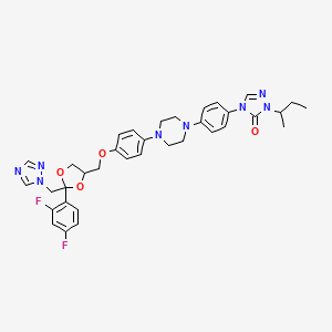 molecular formula C35H38F2N8O4 B1681438 Saperconazol CAS No. 110588-57-3