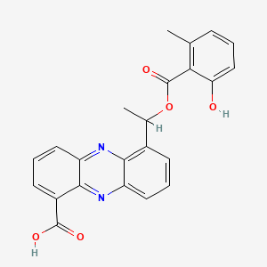 molecular formula C23H18N2O5 B1681439 Saphenamycin CAS No. 634600-55-8