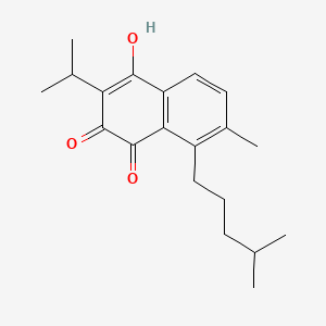 molecular formula C20H26O3 B1681445 Sapriparaquinone CAS No. 119139-54-7