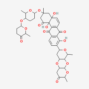 molecular formula C43H50O16 B1681454 Saquayamycin D CAS No. 99260-71-6