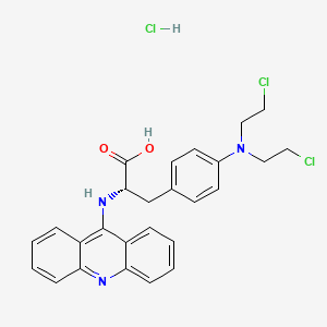 molecular formula C26H26Cl3N3O2 B1681459 Sarcolysine acridine CAS No. 53161-31-2