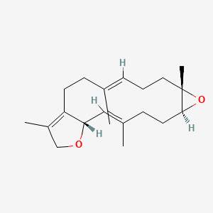 molecular formula C20H30O2 B1681464 (2S,7S,8S)-sarcophytoxide CAS No. 70748-49-1