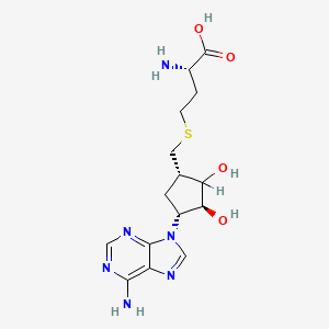 molecular formula C15H22N6O4S B1681473 S-Aristeromycinylhomocysteine CAS No. 57884-84-1