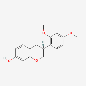 molecular formula C17H18O4 B1681478 (Rac)-Sativan CAS No. 41743-86-6