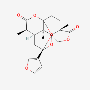 molecular formula C20H22O7 B1681483 Saudin CAS No. 94978-16-2