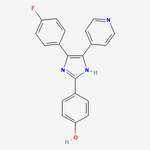 4-(4-Fluorophenyl)-2-(4-hydroxyphenyl)-5-(4-pyridyl)imidazole