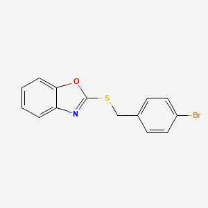 2-(4-Bromobenzylsulfanyl)benzoxazole