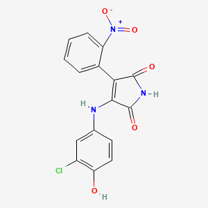 molecular formula C16H10ClN3O5 B1681499 SB 415286 CAS No. 264218-23-7