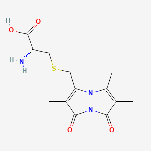 molecular formula C13H17N3O4S B1681505 S-Bimanylcysteine CAS No. 87623-39-0