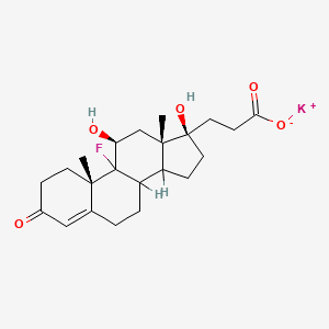 molecular formula C22H30FKO5 B1681508 Catatoxic Steroid No. 1 CAS No. 595-57-3