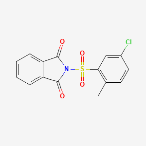B1681525 2-((5-Chloro-2-methylphenyl)sulfonyl)-1H-isoindole-1,3(2H)-dione CAS No. 150519-34-9