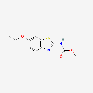 molecular formula C12H13N2O3S- B1681526 Ethyl (6-ethoxy-1,3-benzothiazol-2-yl)carbamate CAS No. 28953-25-5
