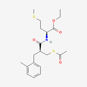 N-(2(S)-(Acetylthiomethyl)-3-(2-methylphenyl)-1-oxopropyl)-L-methionine ethyl ester