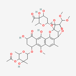 molecular formula C42H52O20 B1681581 Antibiotic DC 45A CAS No. 81552-36-5