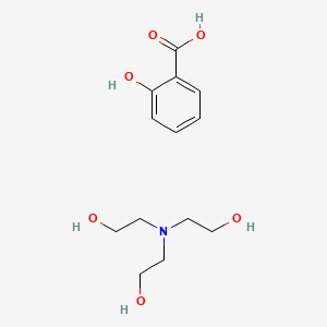 molecular formula C13H21NO6 B1681589 水杨酸三乙醇胺盐 CAS No. 2174-16-5