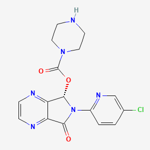 molecular formula C16H15ClN6O3 B1681621 (S)-Desmethylzopiclone CAS No. 151776-26-0