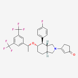 molecular formula C29H28F7NO2 B1681636 Serlopitant CAS No. 860642-69-9