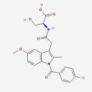 molecular formula C22H21ClN2O6 B1681637 Sermetacin CAS No. 57645-05-3