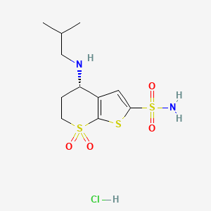 molecular formula C11H19ClN2O4S3 B1681642 Sezolamide Hydrochloride CAS No. 119271-78-2