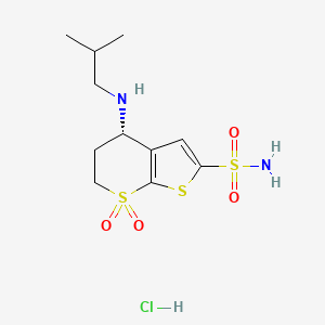 molecular formula C11H19ClN2O4S3 B1681642 Sezolamide hydrochloride CAS No. 119271-78-2