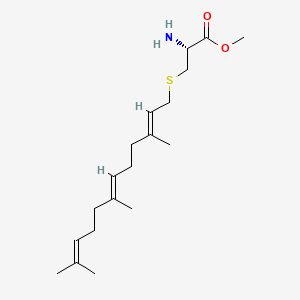 molecular formula C19H33NO2S B1681647 S-farnesylcysteine alpha-carboxyl methyl ester CAS No. 125741-64-2