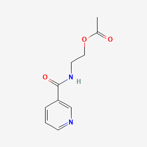 molecular formula C10H12N2O3 B1681651 N-[2-(Acetoxy)ethyl]-3-pyridinecarboxamide CAS No. 83440-03-3