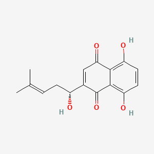 molecular formula C16H16O5 B1681659 (+-)-Shikonin CAS No. 517-89-5