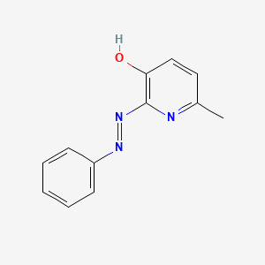 molecular formula C12H11N3O B1681668 6-甲基-2-(苯偶氮)-3-吡啶醇 CAS No. 31993-01-8