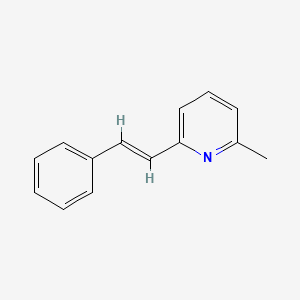 molecular formula C14H13N B1681669 2-Methyl-6-(2-phenylethenyl)pyridine CAS No. 6266-99-5