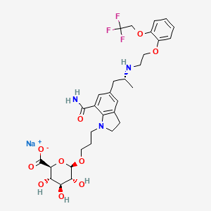 molecular formula C31H39F3N3NaO10 B1681672 Silodosin Glucuronide sodium CAS No. 879292-24-7