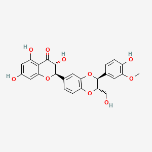 molecular formula C25H22O10 B1681676 水飞蓟素 CAS No. 65666-07-1