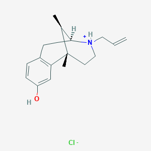 molecular formula C17H24ClNO B1681684 2,6-Methano-3-benzazocin-8-ol, 1,2,3,4,5,6-hexahydro-3-allyl-6,11-dimethyl- CAS No. 7619-35-4
