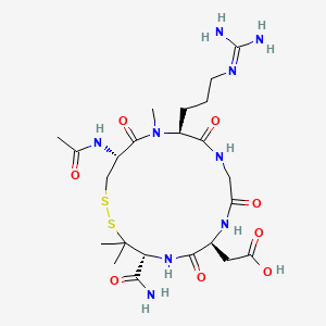 molecular formula C23H39N9O8S2 B1681685 SKF 106760 CAS No. 126053-71-2