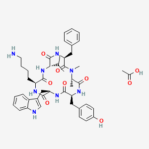 molecular formula C46H60N8O9 B1681720 Seglitide Acetate CAS No. 99248-33-6