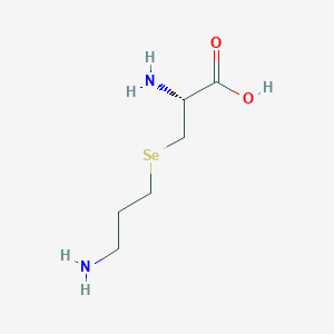 molecular formula C6H14N2O2Se B1681722 3-[(3-Aminopropyl)selanyl]-l-alanine CAS No. 67392-14-7