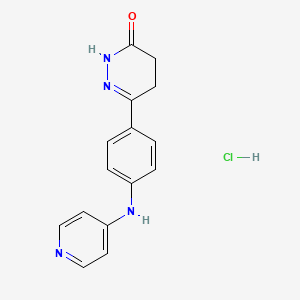 molecular formula C15H15ClN4O B1681731 Senazodan hydrochloride CAS No. 98326-33-1