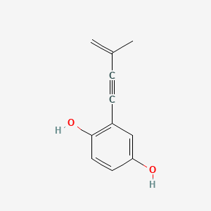 molecular formula C11H10O2 B1681750 1,4-Benzenediol, 2-(3-methyl-3-buten-1-ynyl)- CAS No. 22944-03-2