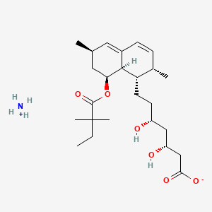 molecular formula C25H43NO6 B1681760 Simvastatin acid (ammonium) CAS No. 139893-43-9