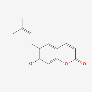 molecular formula C15H16O3 B1681774 Suberosin CAS No. 581-31-7