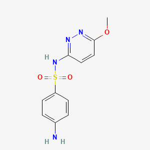 molecular formula C11H12N4O3S B1681782 Sulfamethoxypyridazine CAS No. 80-35-3