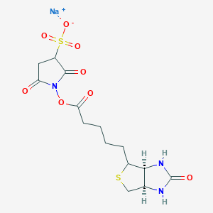 molecular formula C14H18N3NaO8S2 B1681786 Sulpho NHS biotin CAS No. 119616-38-5