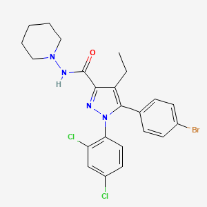 molecular formula C23H23BrCl2N4O B1681792 Surinabant CAS No. 288104-79-0