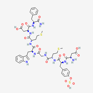 molecular formula C49H62N10O16S3 B1681796 Sincalide CAS No. 25126-32-3
