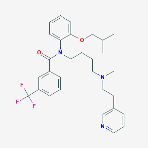 N-(2-isobutoxyphenyl)-N-(4-(methyl(2-(pyridin-3-yl)ethyl)amino)butyl)-3-(trifluoromethyl)benzamide