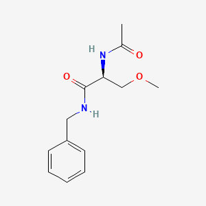 molecular formula C13H18N2O3 B1681819 (S)-2-Acetamido-N-benzyl-3-methoxypropanamide CAS No. 175481-37-5