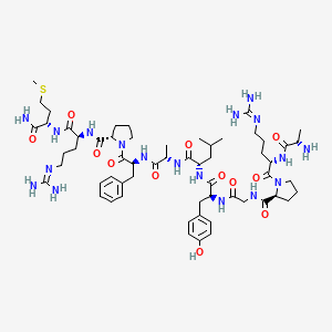 molecular formula C59H92N18O12S B1681824 small cardioactive peptide A CAS No. 98035-79-1