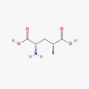 molecular formula C6H10NO4- B1681848 (2S,4R)-2-azaniumyl-4-methylpentanedioate CAS No. 31137-74-3