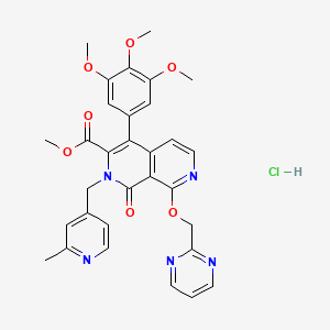 molecular formula C31H30ClN5O7 B1681853 T 0156 hydrochloride CAS No. 324572-93-2