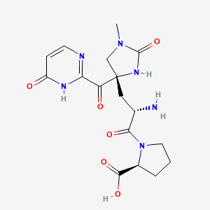 molecular formula C17H22N6O6 B1681865 Ta 0910 Acid-type CAS No. 103300-77-2